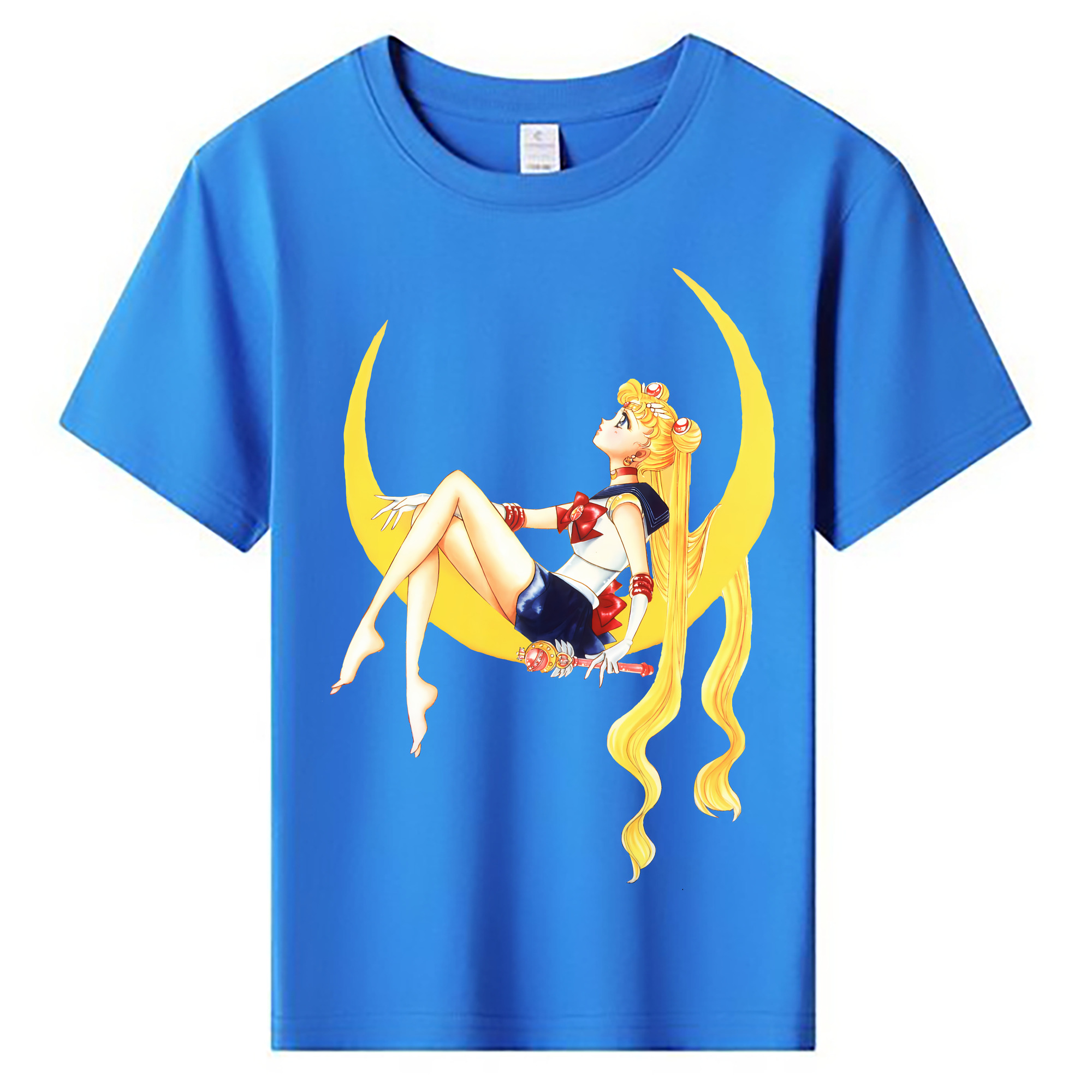 （画像用） 美少女戦士セーラームーン 月野 うさぎ つきの うさぎ Sailor Moon Tsukino Usagi 綿100％キッズTシャツ（フロントプリント）